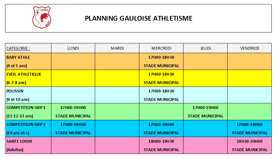 Planning athle