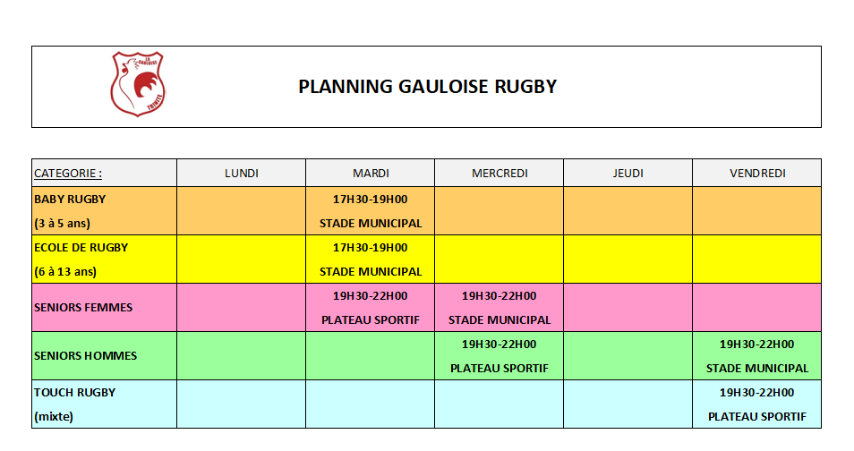 Planning rugby